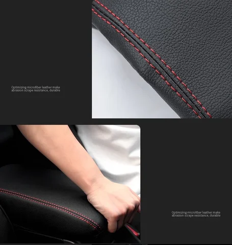 Для VW Passat B6 2005-2009) / Passat B7 (2010-2016) Кожаный центральный чехол на подлокотник из микрофибры Автомобильные аксессуары для интерьера