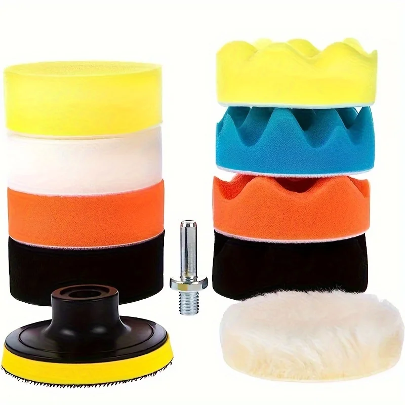 

Многофункциональный Набор Полировальных Губок Для Детализации Автомобиля Электрической Дрелью - Насадка Для Имитации Флокиров...
