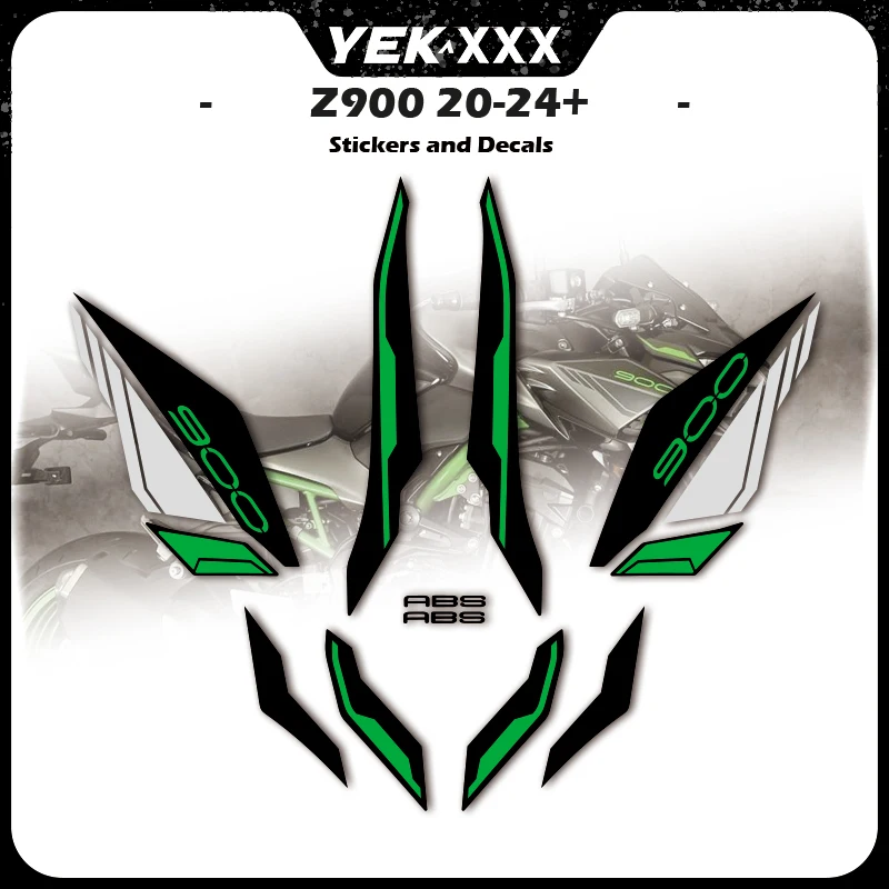 

Z900 2020-2021 заводские копированные наклейки для Kawasaki Z900 2020-2024 23 24, полный обтекатель автомобиля, наклейки на корпус, наклейки
