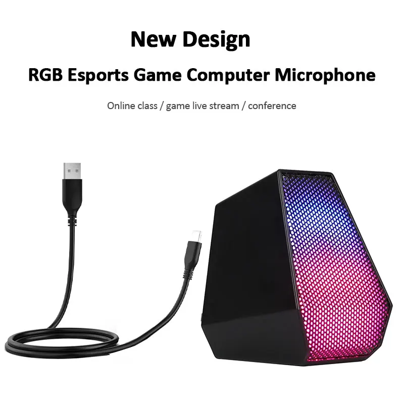 

Usb Wired Microphone Table Microfone Microfono Para PC Condenser Mic for Video Gaming Streaming Radio Recording Computer Laptops