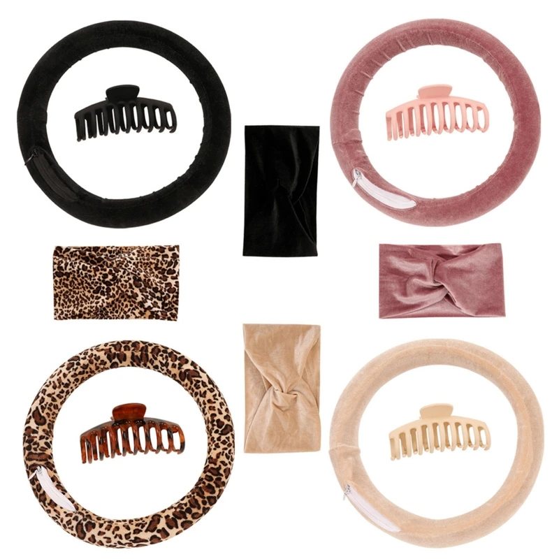 

Hair Care Rollers Practical Hair Claws Velvet Hair Band Rollers Hairstyle Tool