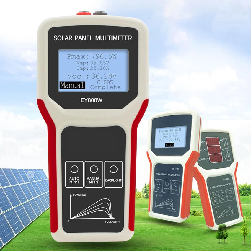 

Photovoltaic Panel Multimeter Solar Panel MPPT Tester Power Meter Ammeter Open Circuit Voltage Detection Meter Troubleshooting