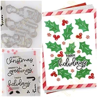 metal craft cutting dies clear stamps 2022 new merry christmas diy scrapbook paper diary decoration card handmade embossing