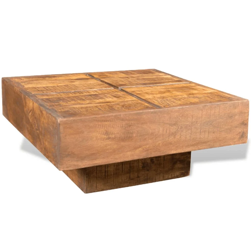 

Square Coffe Table Coffee Tables for Living Room Tables Brown Square Solid Mango Wood