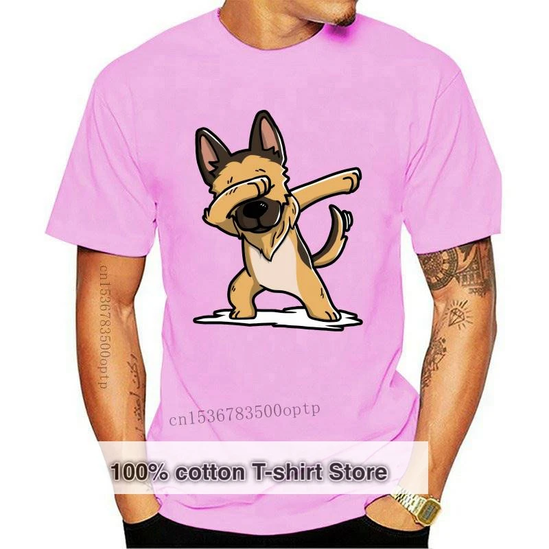 

Новая забавная женская футболка с принтом немецкой овчарки, повседневная Милая футболка в Корейском стиле Харадзюку, женские топы 90