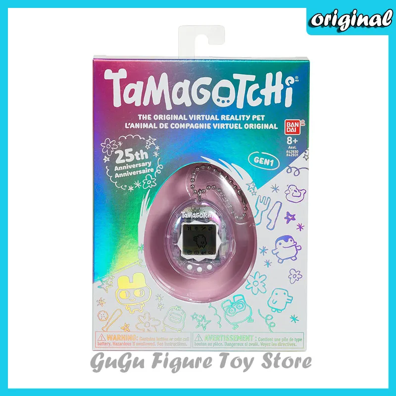 

Оригинальный электронный виртуальный питомец Bandai Tamagotchi на 25-ю годовщину, игровая консоль, игрушки для детей, милый подарок на день рождения ...