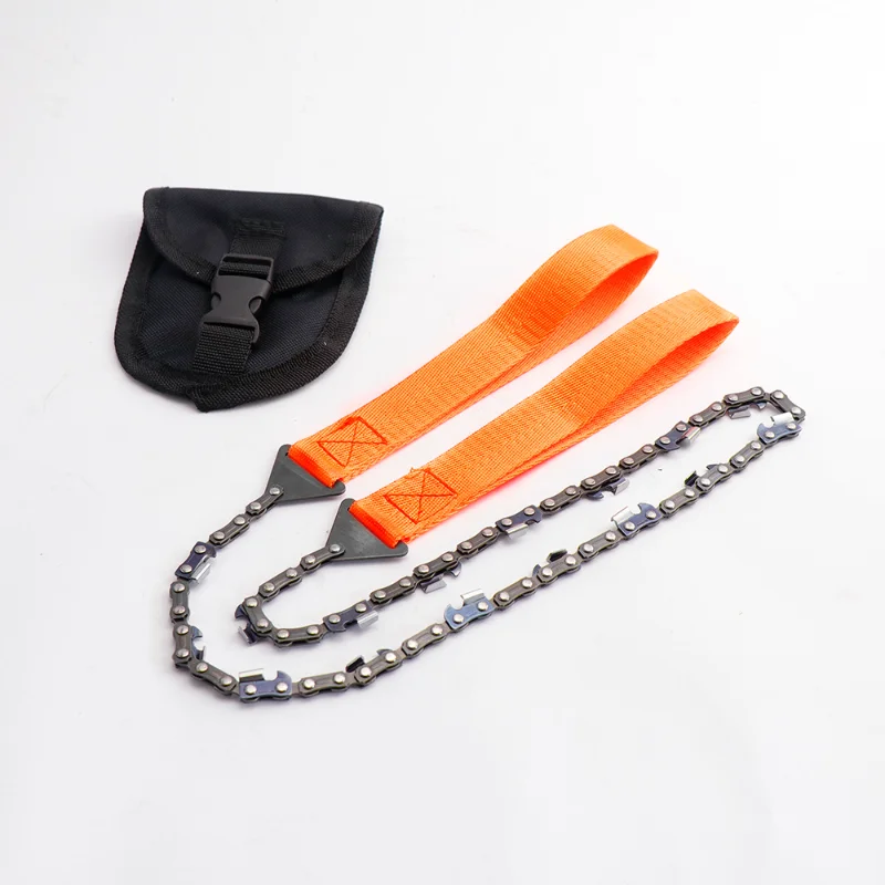 

11 Tooth Portable Hand Zipper Saw Outdoor Chain Wire Saw Manganese Steel Pocket Wire Saw 24 Inch Garden Pruning tools