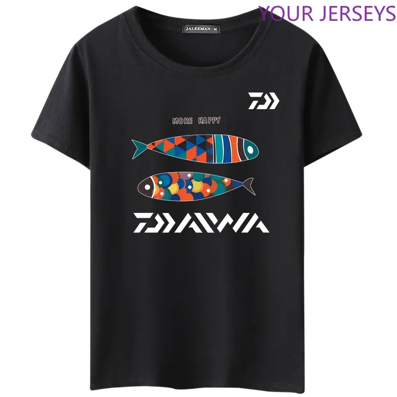 

A Fishing T-Shirts Jersey Short-sleeve Cotton Fishermen Angling Carp Trout Bass Lure Anti-UV Quick Dry Breathable Clothing