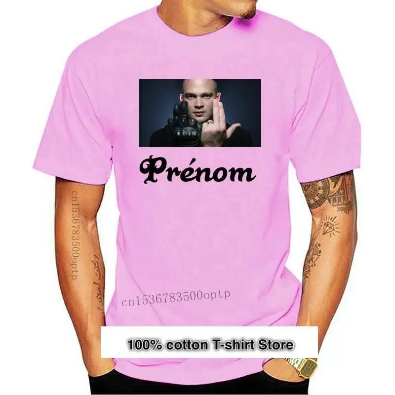 

Nueva camiseta camisa Июль персонализированный с преном t camisa Col Rond BLANC 190G