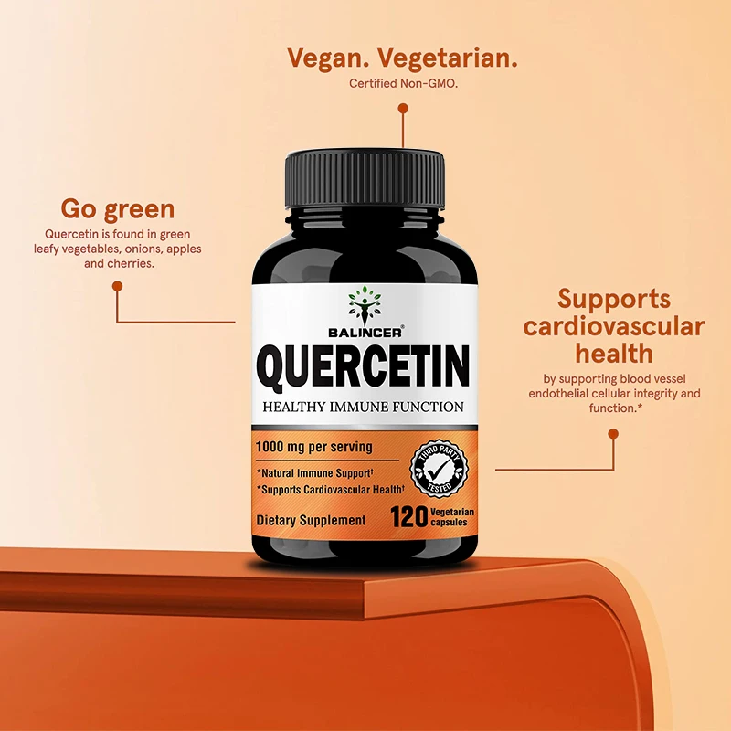 

Balincer Quercetin Supplement - Supports Cardiovascular and Respiratory Health, Boosts Immune Function, Repairs Inflammation