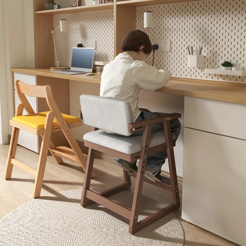 

Free freight Solid wood adjustable seat bench student desk dining chair space saving furniture muebles pouf