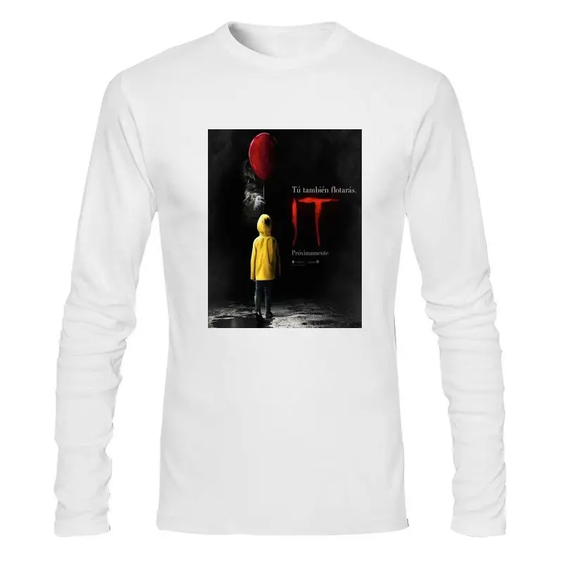 

Man Clothing New It Horror Movie Stephen King Inspired Clown Men T Shirt Xmas Gift Pennywise T-Shirts Casual Brand Clothing Cott