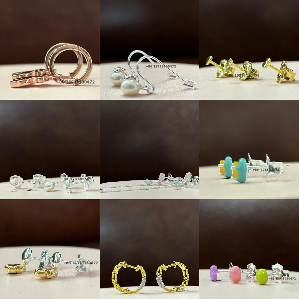 

Женские классические серьги из серебра 100% пробы с испанским медведем