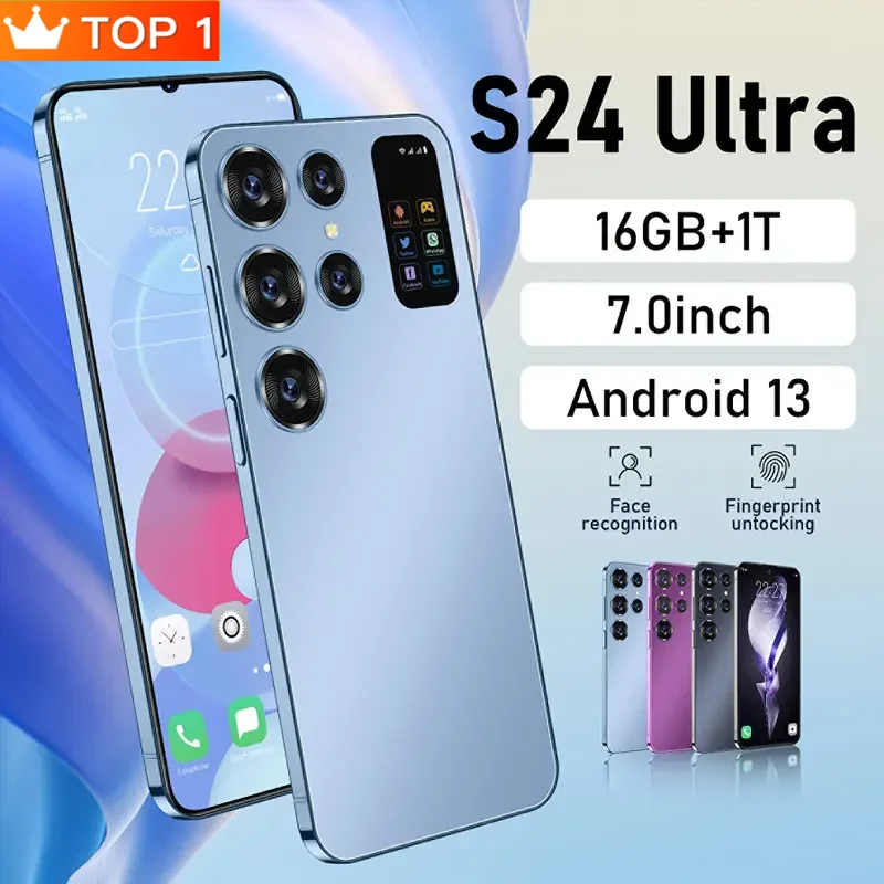 

Смартфон S24 Ultra, 7,0 дюйма, 16 + 1 ТБ, две Sim-карты