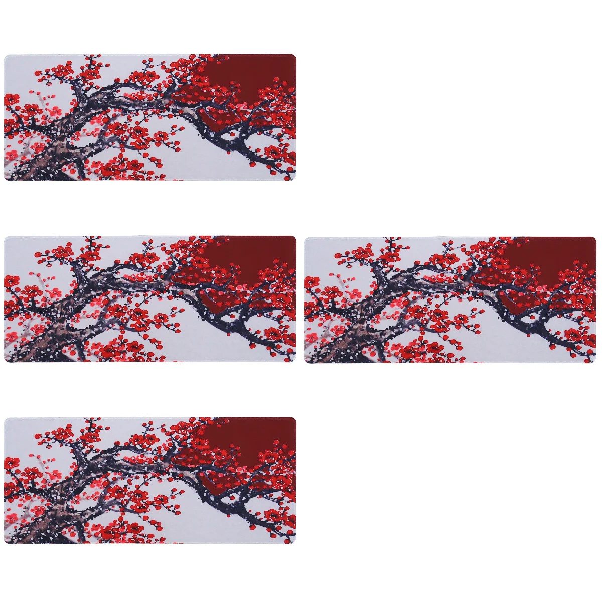

4 Pieces Office Decor Desk Accessories Japanese Mousepad Desk Decor Japandi Decor Desk Pad Decorate Gaming Mouse Pad