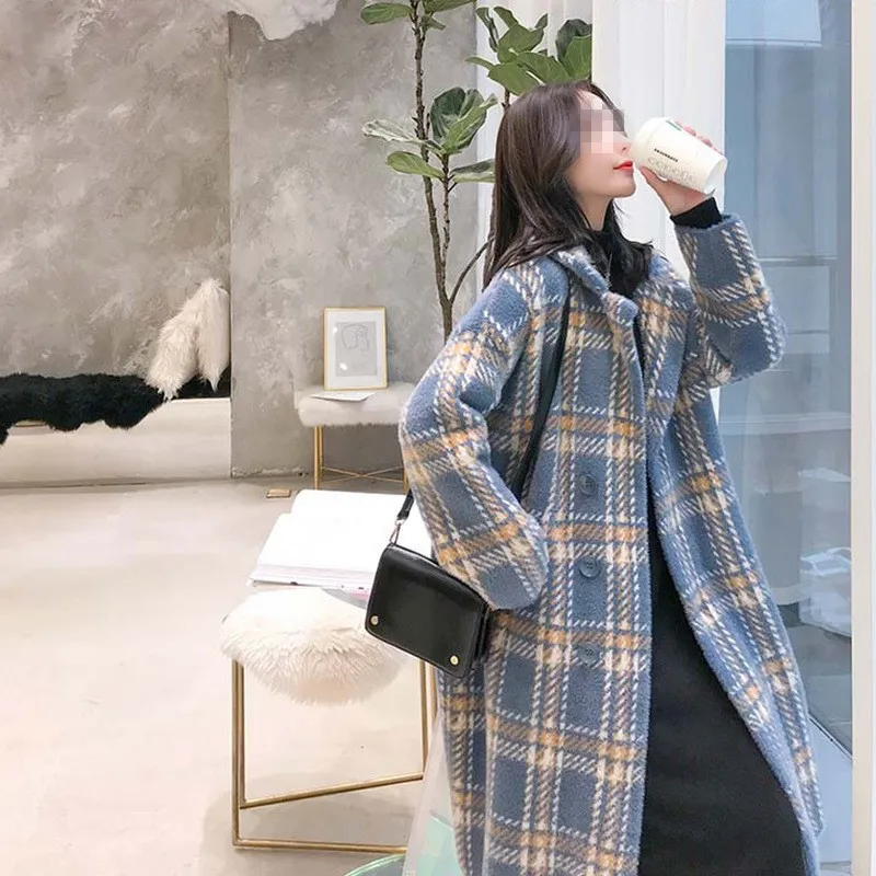 

Imitation Mink Coat 2022 New Women's Knitting Sweater Medium Long Large Mink Hair Loose Cardigan Coat Women