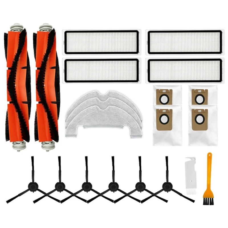 

Replacement Main Brush Side Brush HEPA Filter Mops Cloths Dust Bag for Dreame L10 Plus Vacuum Cleaner Accessories