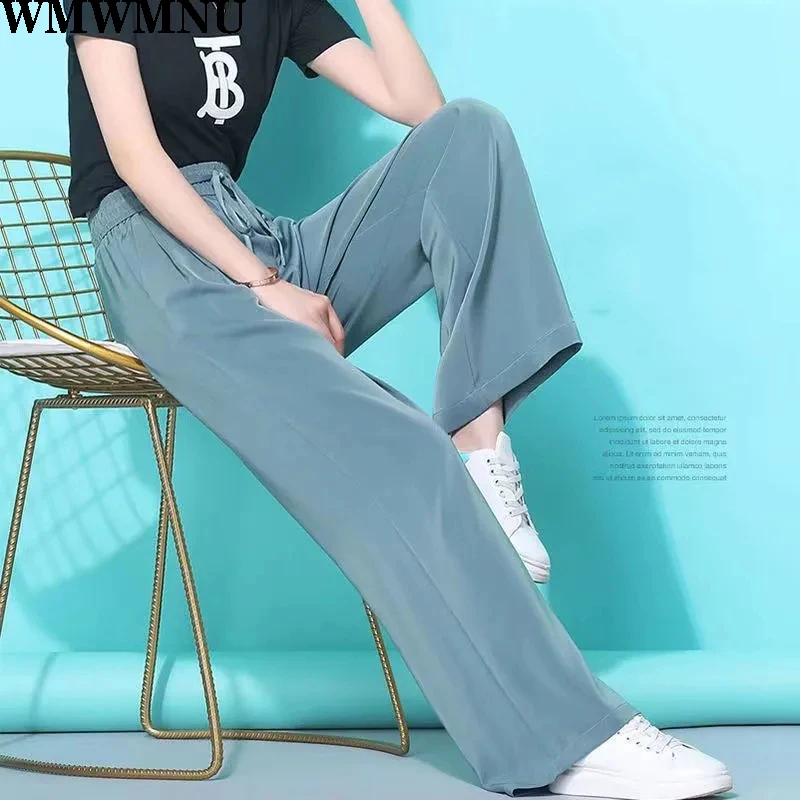 

Women's Simple High-Waisted Sweat Pants 2022 Summer Women's Casual All-Match Loose Joggers Lady Soft Girl Aesthetic Yoga Pants
