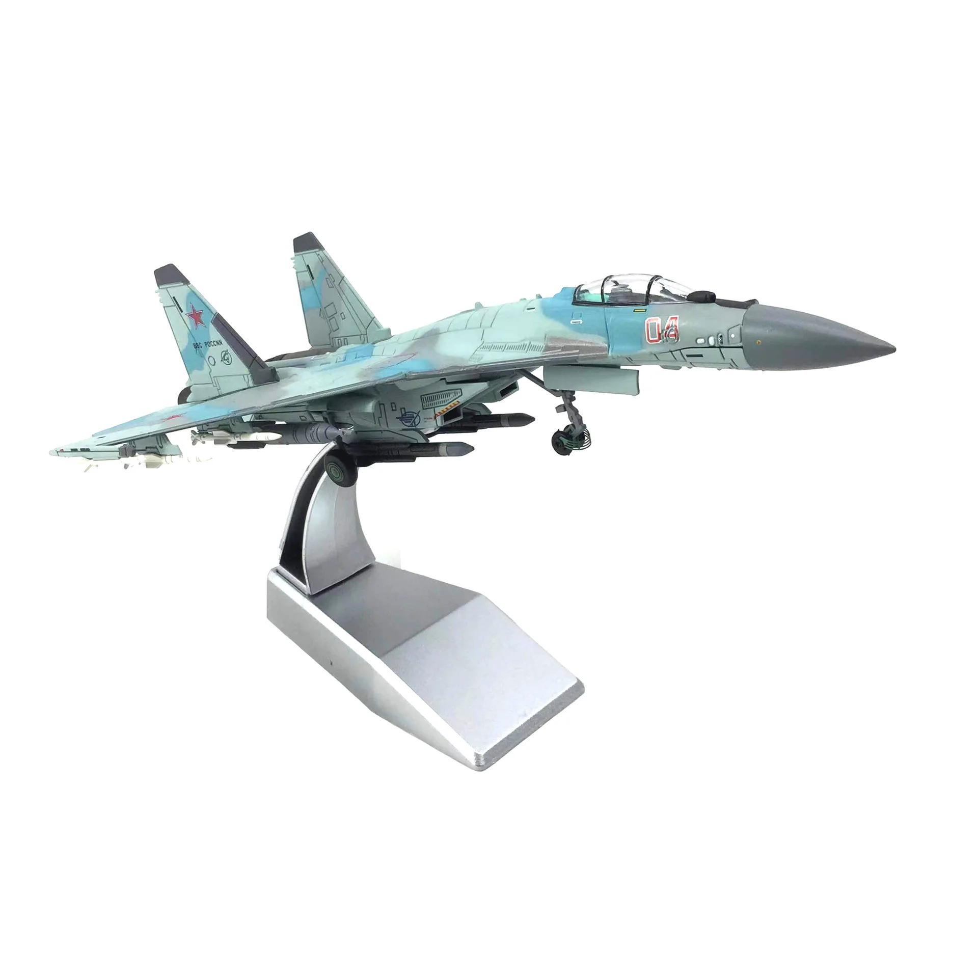 

1/100 Scale Diecast Pland Model Toys Sukhoi SU-35 Flanker-E Multi-role Fighter Die-Cast Metal Military Aircraft Toy For Boys Kid