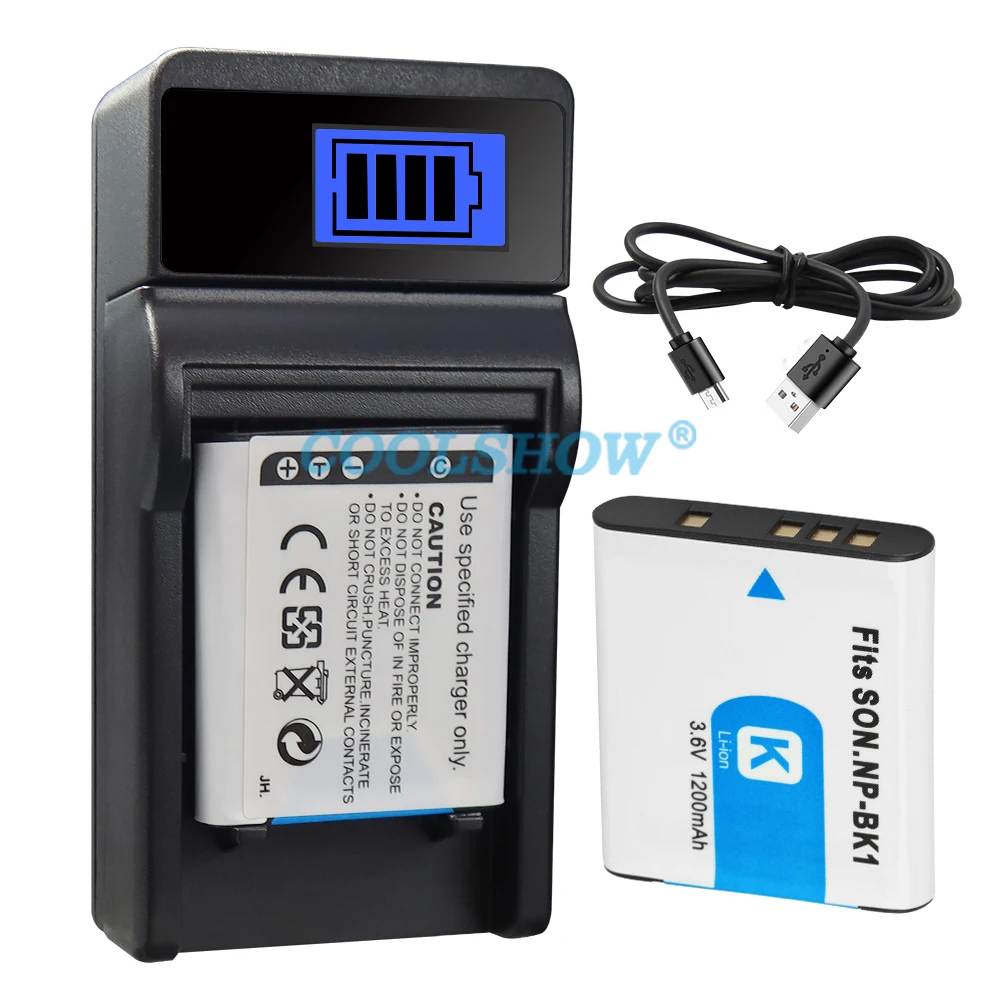 NP-BK1 NP BK1 Аккумулятор для SONY Cyber-shot S750 S780 S950 S980 W180 W190 W370 MHS-PM1 CM5 NPBK1 1200 мАч Аккумуляторы