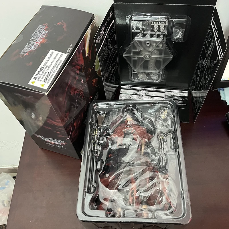 Dirge of Cerberus: 28 см Play Arts Vincent Valentine Фигурка Аниме Коллекционная модель игрушки в