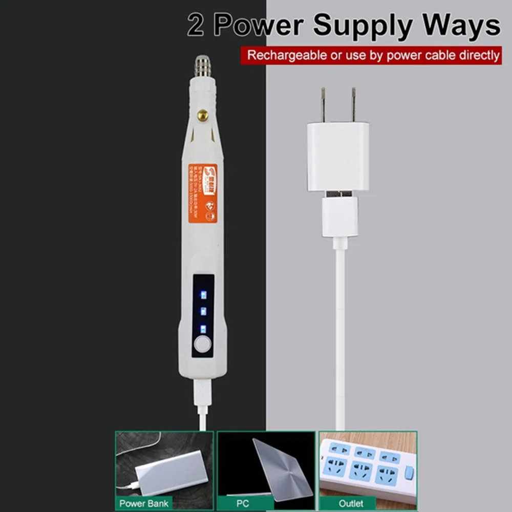 Беспроводная электрическая мини-дрель с USB электроинструменты