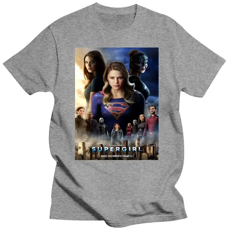 Мужская одежда футболка Supergirl Сезон 3 постер Футболка женская