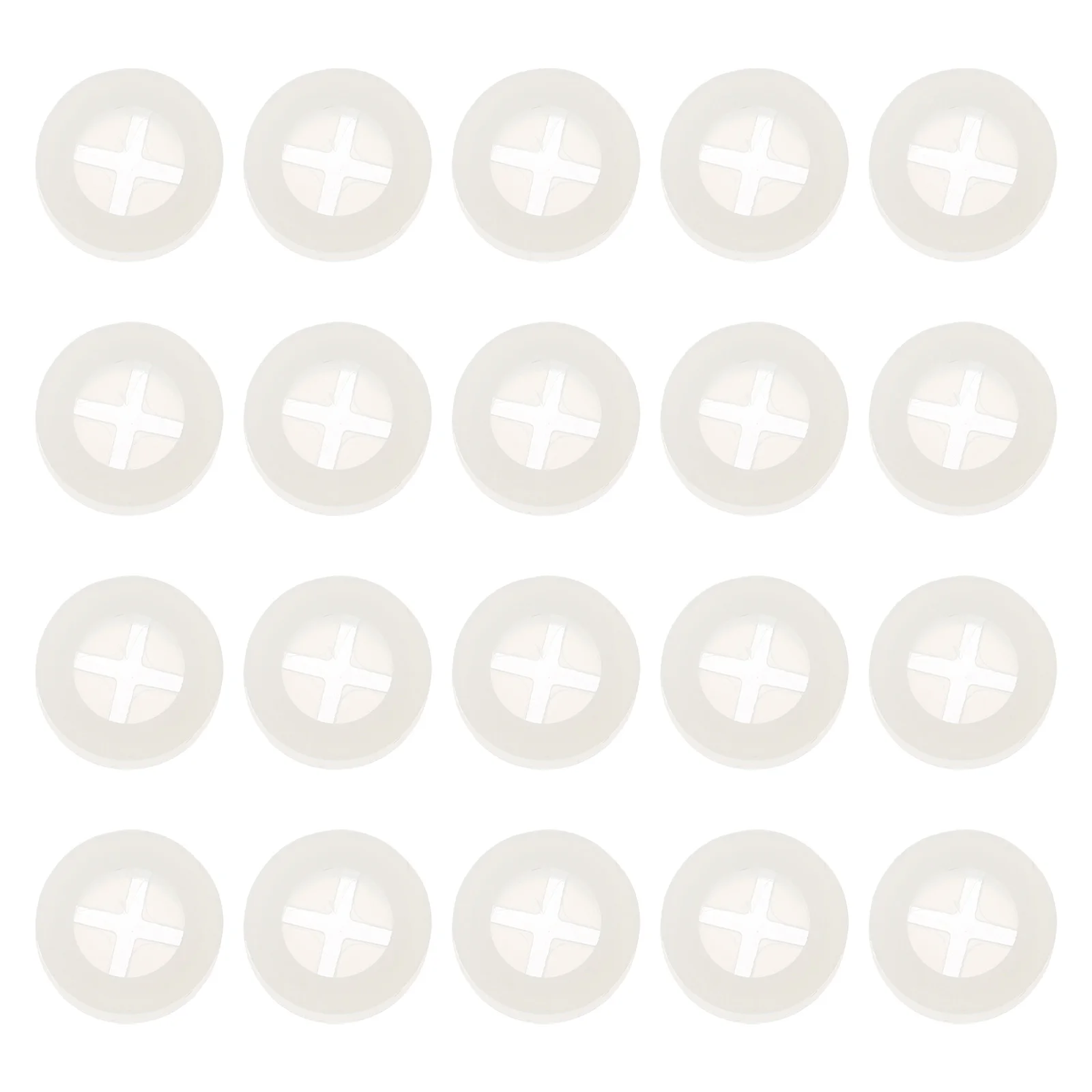 

20 Pcs Silicone Straw Canning Flats Grommets Mason Lids Clear Jar Fermentation Airlock Fixing Holes Cover Bamboo Wood Stopper