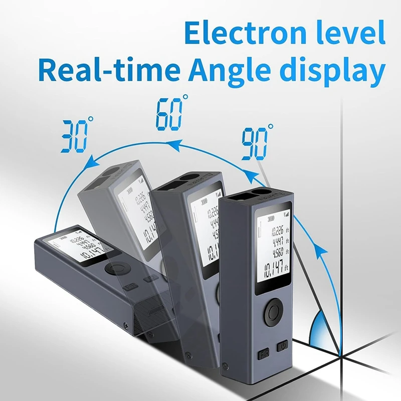 Мини-лазерный инструмент для измерения расстояния 131 фута/40 м точность ± 2 мм