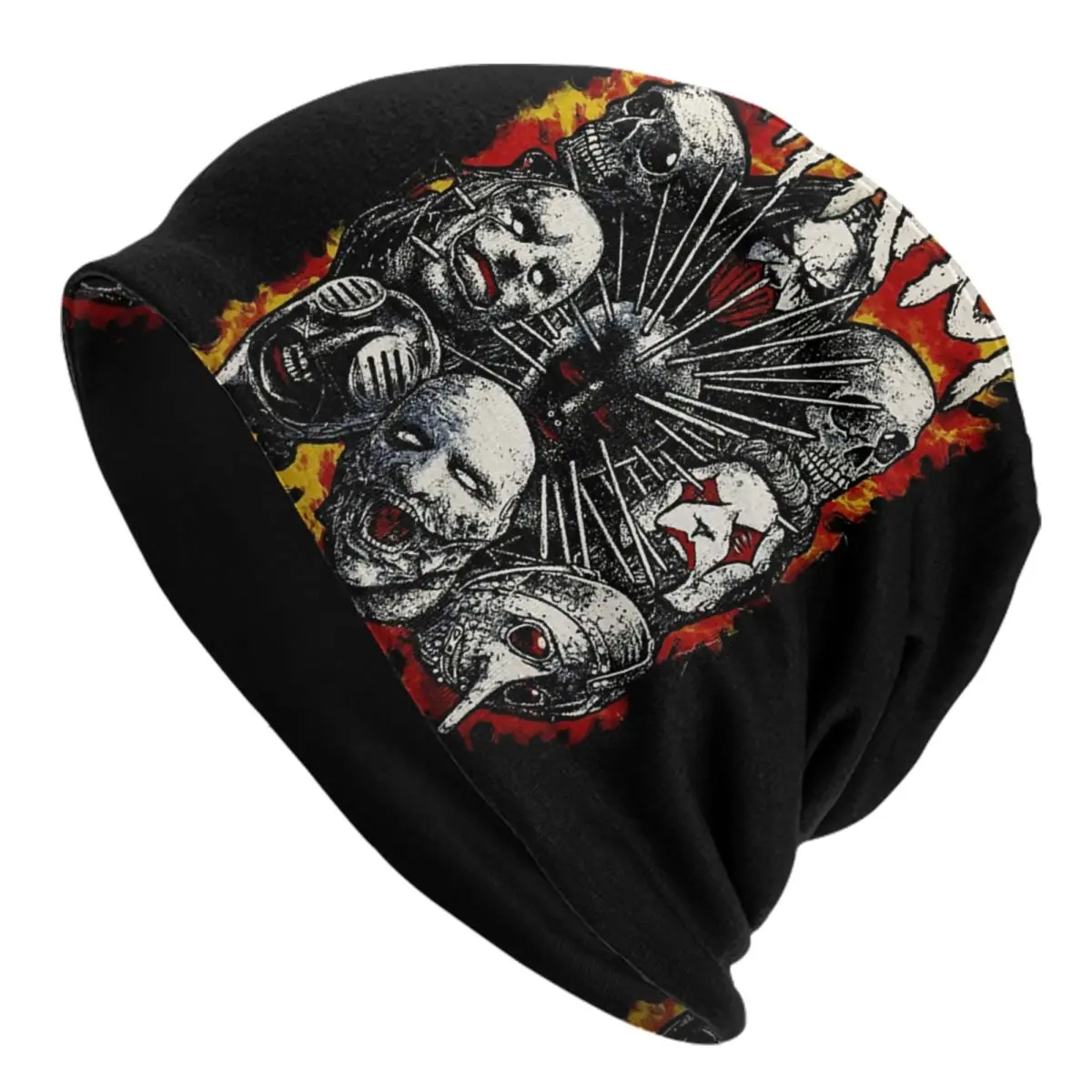 

Лыжная Шапка Slipknot рок-группы, зимняя теплая шапка, мужские вязаные шапки, уличные Лыжные шапки из тяжелого металла, шапочки, шапки