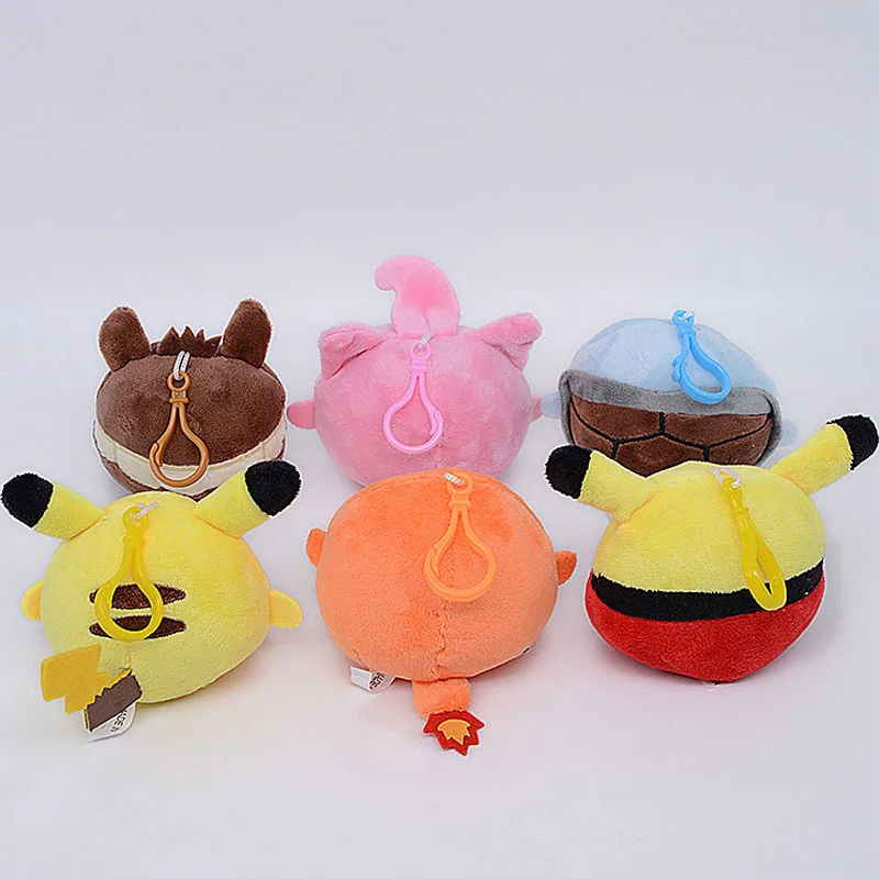 Оптовая продажа 24 шт./лот 4 дюйма карманные животные Пикачу Сквиртл Бульбазавр