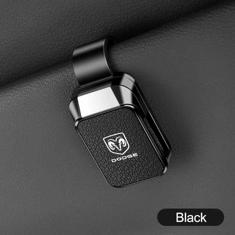 

Автомобильный козырек, держатель для солнцезащитных очков, зажим из козьей кожи, магнитная вешалка для очков для Dodge SXT DART Challenger RAM 1500, зарядное устройство Journey