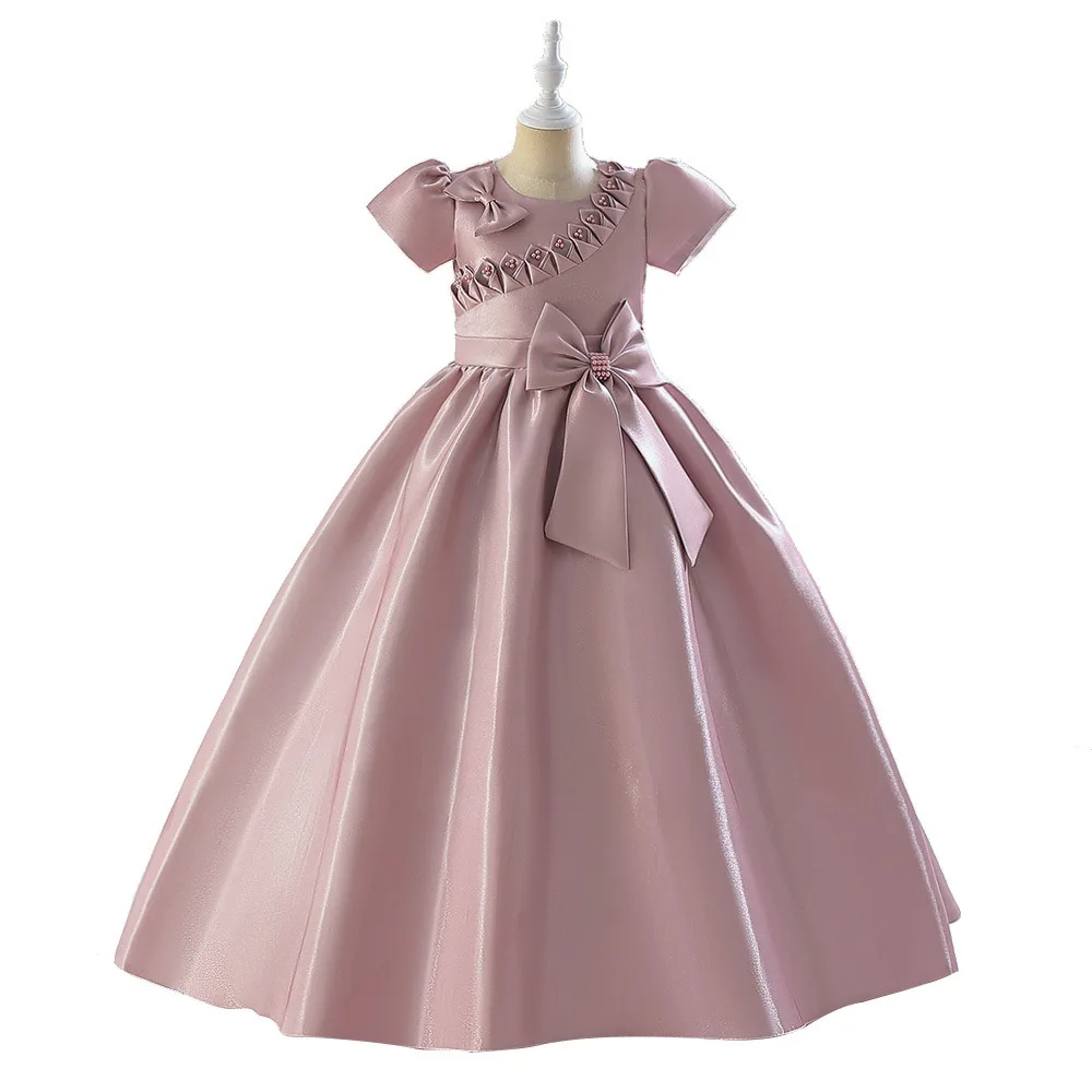 

Teens Christmas Wedding Party Clothes Girl Birthday Princess Gown Children Formal Evening Dresses For 5T 6T 8T 10T 14T CLP-355