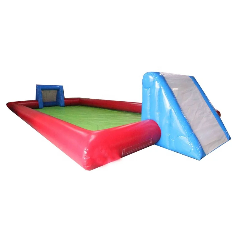 

Factory Price Human Soccer Sport Game Area Inflatable Water Soap Football Playground Field Pitch