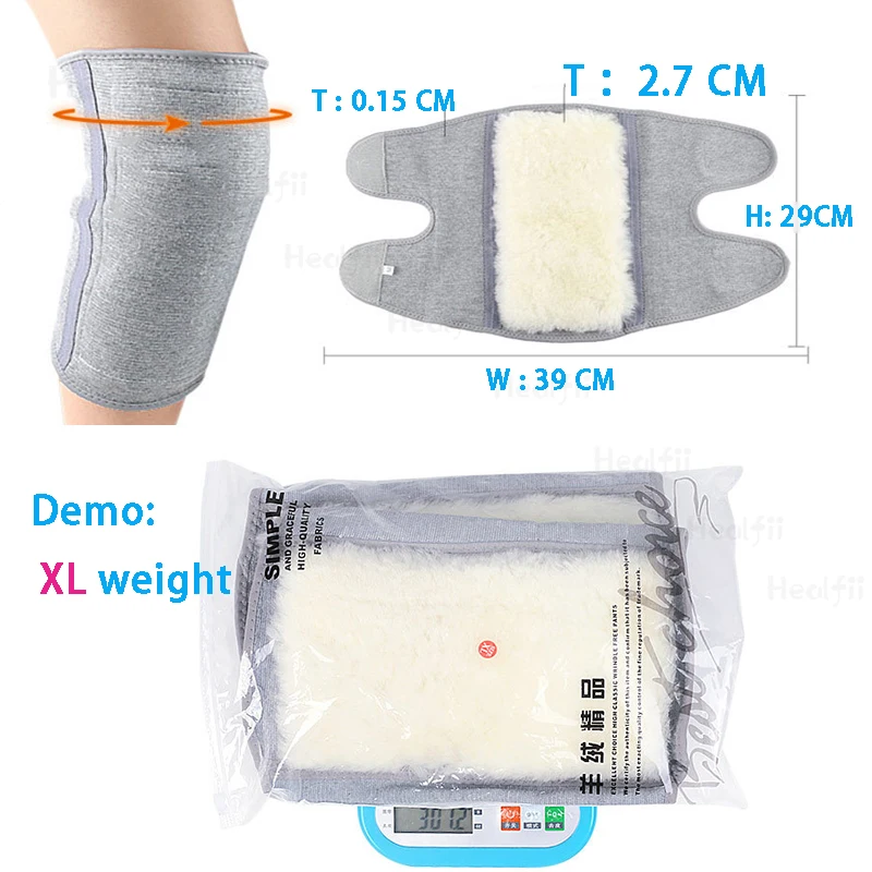 Wool Knee Pads Keep Warm Old Cold Legs In Autumn And Winter Thickened Fur All-in-one Cashmere Cold Wind Male And Female Elderly
