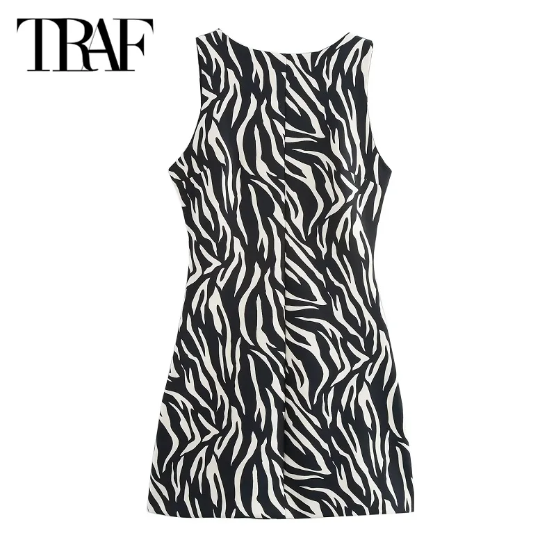 Женские летние короткие платья TRAF 2024 сексуальные элегантные женские мини с
