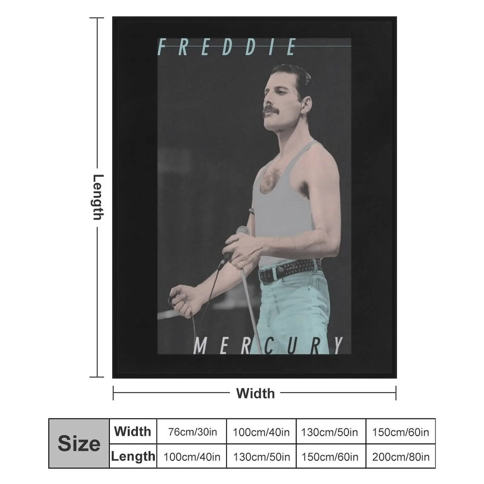 Плед Fréddie Мері с синими джинсами Live Icon роскошное утолщенное одеяло для дивана