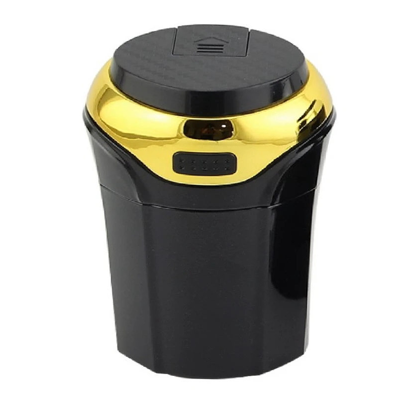 

Portable LED Car Ashtray Garbage Storage Cup Container Cigar Ash Cup Holder with Lid Car Styling Universal