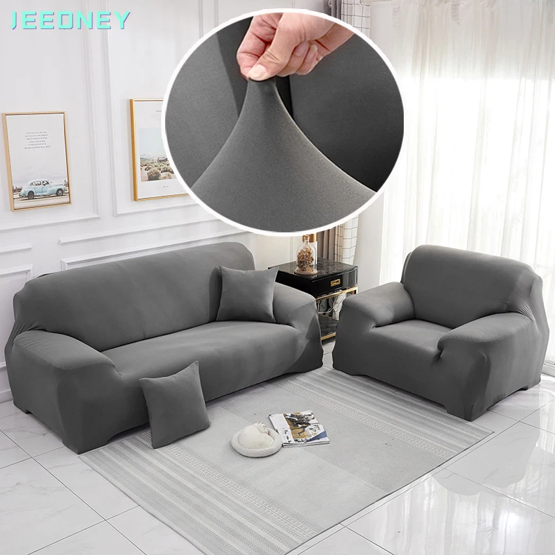 

Plain Sofa Covers for Living Room Elastic Extendable Corner Couch cover Slipcovers Chair Protector for 1 2 3 4 Seats