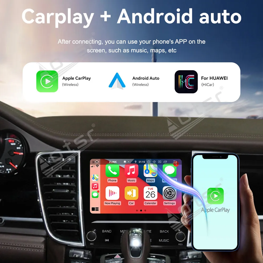 Aotsr 7-дюймовый Android 13 для Porsche Paramera 2010-2016 Автомобильный радиоприемник с