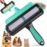 pet hair roller remover lint brush 2 way dog cat comb tool convenient cleaning dog cat fur brush base home furniture sofa clothe