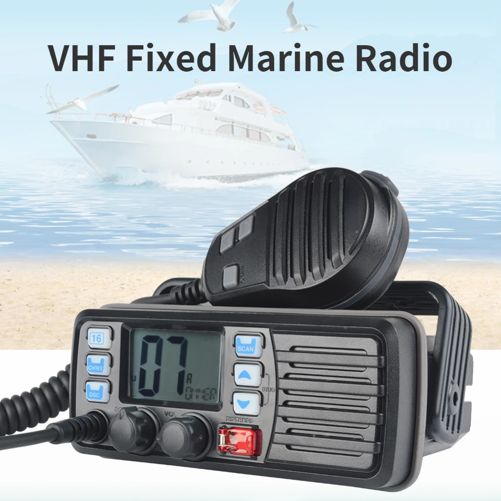 

25W High Power VHF Marine Band Walkie Talkie Radio Waterproof DSC Weather Channel with Alert Sea Float Ham Inter-phone Ham