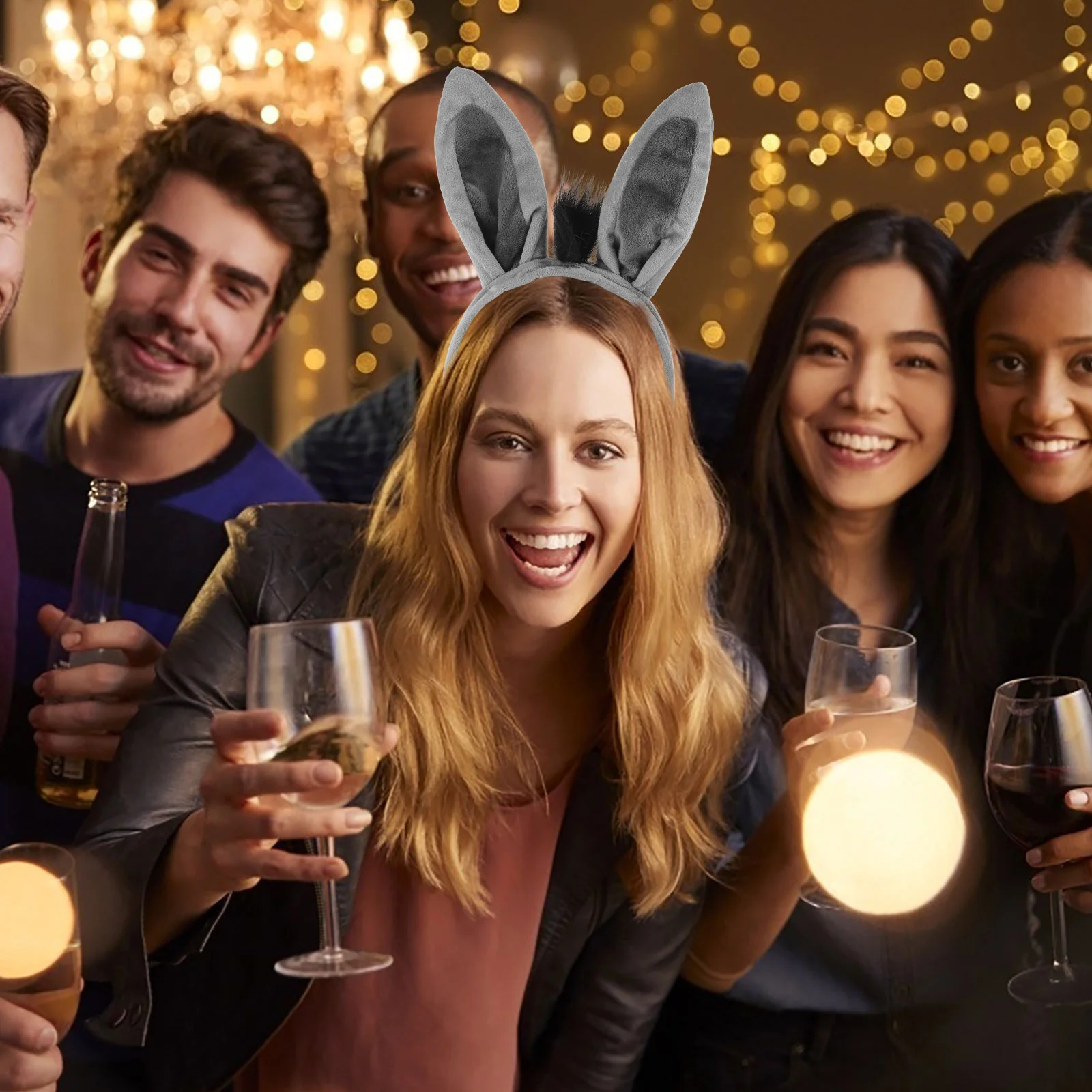 Осел повязка на голову с ушками Хэллоуин косплей аксессуары для волос животными