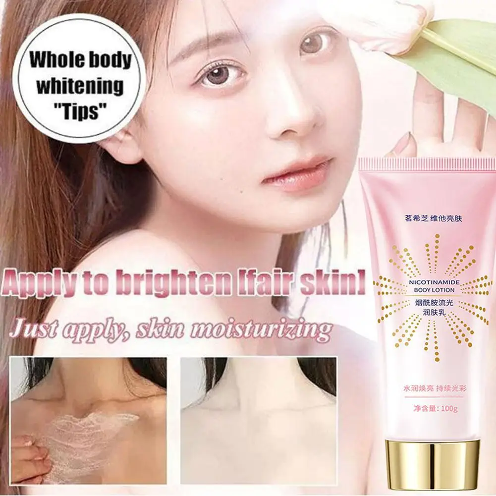 

Niacinamide Whitening Body Cream Moisturizing Improves Skin Tone Lotion Brightens Dullness Beauty Health Skin Care 100g