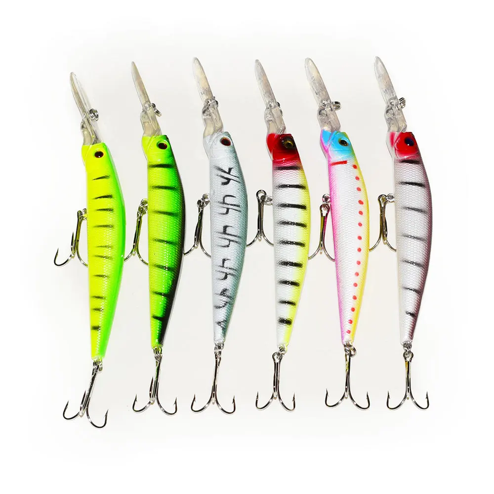 

Minnow Sinking Fishing Lure Wobbler 14.5CM Trout Crank Artificial Hard Bait Crankbait Freshwater Tackle 14.7g pencil lure