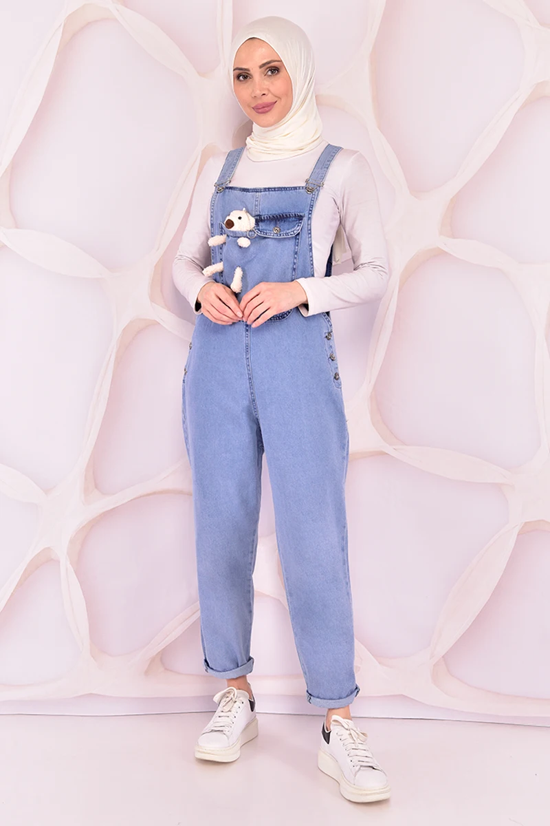 

Level Jumpsuit Dress Open Blue ORG2093
