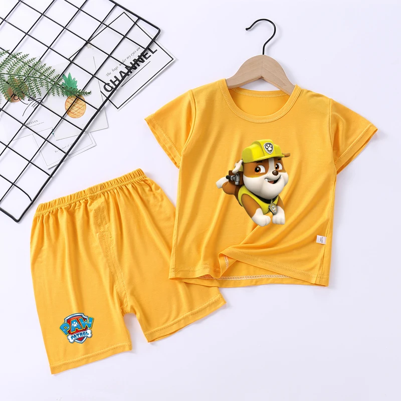 Детский пижамный комплект Щенячий патруль короткий из двух предметов с аниме