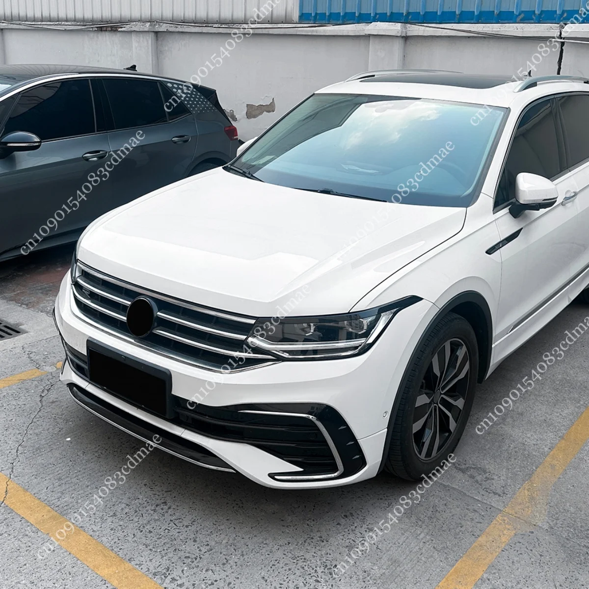 Фото 2 шт. глянцевая крышка для бровей для VW Tiguan MK2 TDI TSI R R-LINE ALLSPACE 2020 2021 2022 2023 отделка подтяжки лица внешние обшивки кузова тюнинг №3