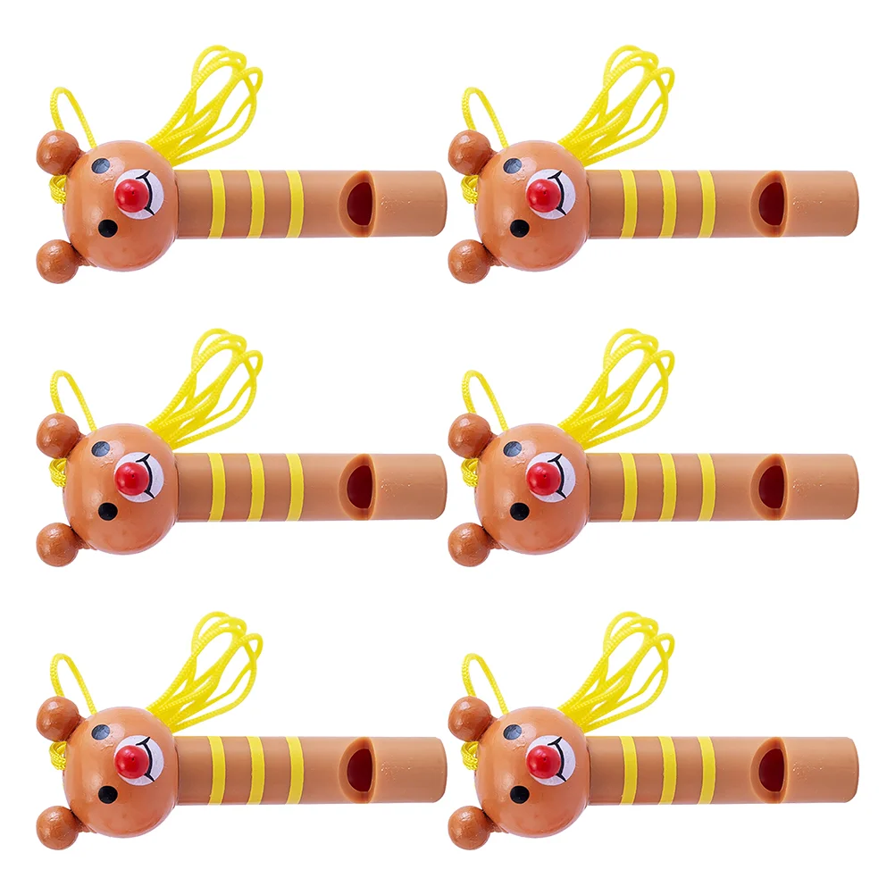 

6Pcs Cartoon Animal-shaped Whistle Toys Funny Children Musical Instrument Toys (Random Style)