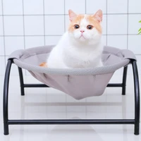 cool summer breathable pet hammock cat and dog kennel pad hanging removable and washable cat hammock overhead net bed cat basket